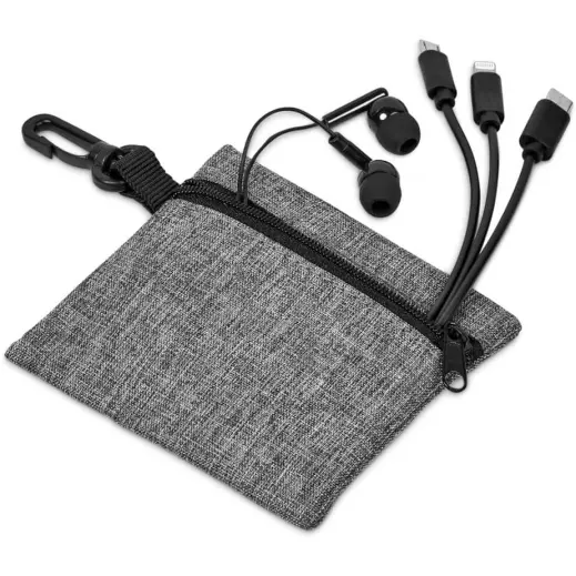 Altitude Zenia Earbuds & Tri-Cable Set Black